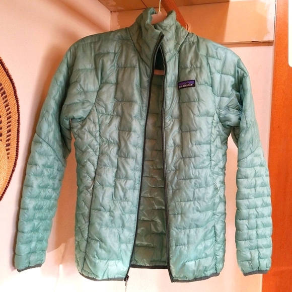 Patagonia Micro Puff Gypsum Green Mint Seafoam XS - Picture 2 of 12